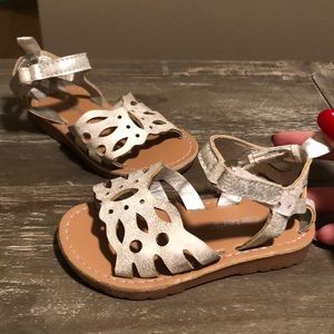 🔥3/$15 Carters white butterfly sandal
